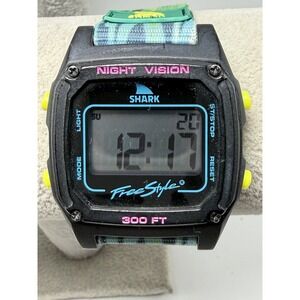 Freestyle Shark FS101080 Classic Clip Mens Watch New Battery 37MM 8" Nylon Band